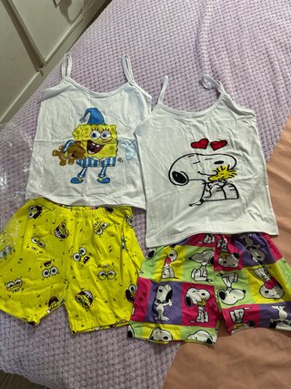 Pijama Verano Spongebob Snoopy