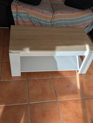 Mesa de centro elevable