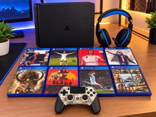 PlayStation 4 Slim 1TB con Juegos y Accesorios
