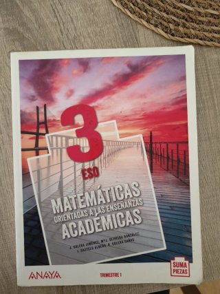 Libro de matemáticas 3 ESO 1 Trimestre