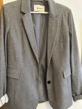 Chaqueta Stradivarius Gris Talla M
