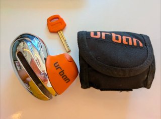 Candado de disco moto Urban naranja
