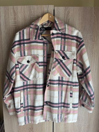 Sobrecamisa de cuadros Zara
