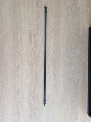 Barra Cortina Metal Negra