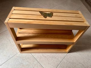 Estantería de madera de 3 baldas