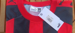 Camiseta Puma Rayas Negra Roja Talla XL/XXL