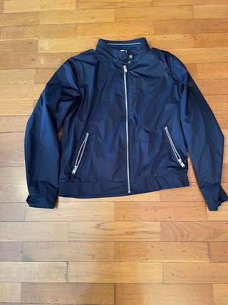 Cazadora azul hombre