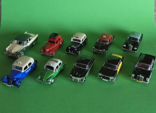 Lotto 10 Modellini Taxi del Mondo Scala 1:43