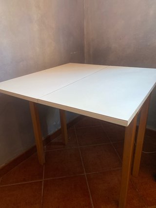 Mesa Auxiliar Plegable Blanca