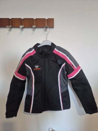 Chaqueta Moto Niña IXON Negra Rosa