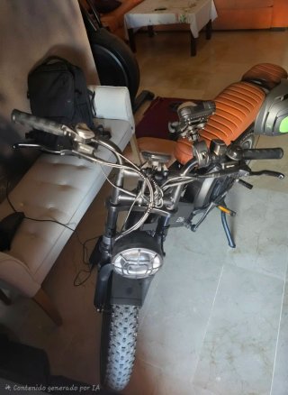 Bicicleta Eléctrica Fat Bike Estilo Moto