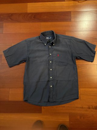 Camisa Polo Ralph Lauren Azul Vintage Talla L