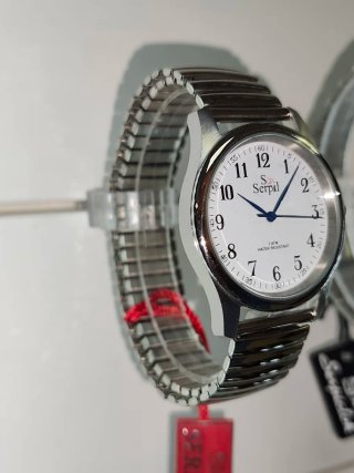 Reloj Serpil Plata y Blanco