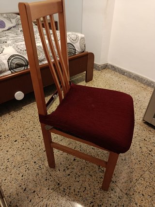6 Sillas de Comedor de Madera