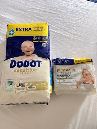 Pañales Dodot Sensitive Talla 3 y Toallitas