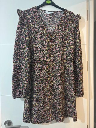 Vestido corto de flores