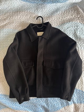 Cazadora Zara Origins Lana Boxy Fit L