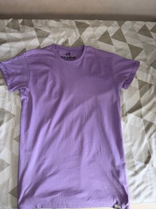 Camiseta Pull&Bear morada hombre