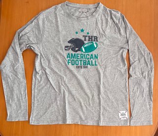 Camiseta Throttleman American Football Gris