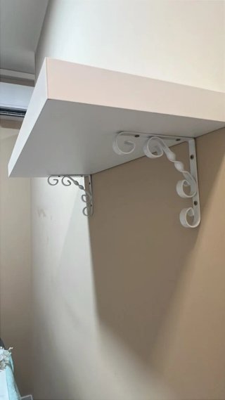 Estanterías de pared blancas x2