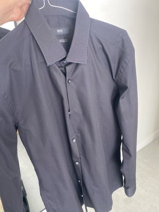 Camisa Negra Boss Talla 40