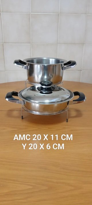 Set Ollas AMC 20x11cm y 20x6cm