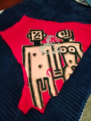 Falda roja midi