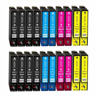 20 Cartuchos Epson 603XL Compatibles