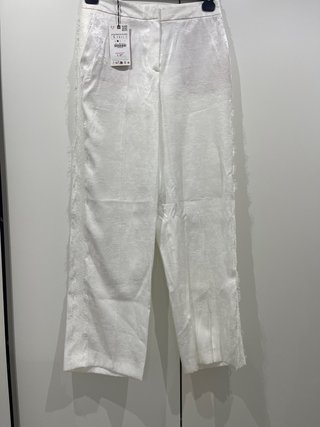 Pantalón Zara traje encaje jacquard talla S