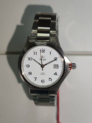 Reloj Serpil Plata y Blanco