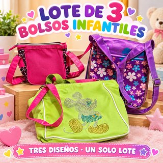 Lote 3 Bolsos Infantiles