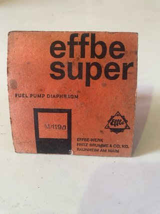 Membrana ou diafragma de bomba de combustível  Eff