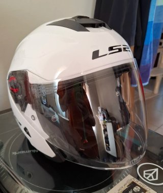 Casco Jet LS2 Infinity Blanco Talla S