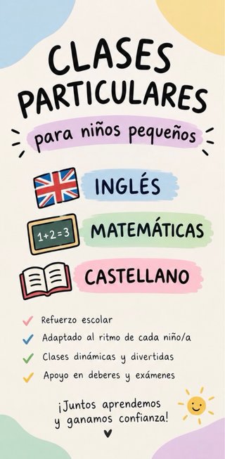 Clases particulares a niños