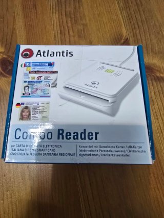 Lector Tarjetas Inteligentes Atlantis Blanco