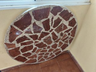 Tapa de mesa de piedra