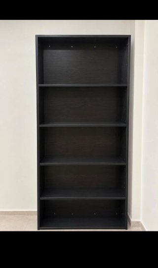 Estantería Negra de Madera