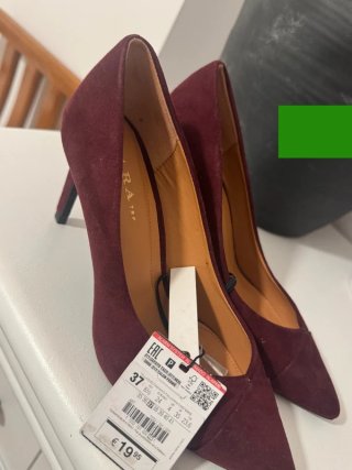 Zapatos de tacón Zara morados talla 37