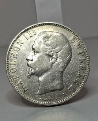 Moneda 5 francos 1856 Francia 🇫🇷