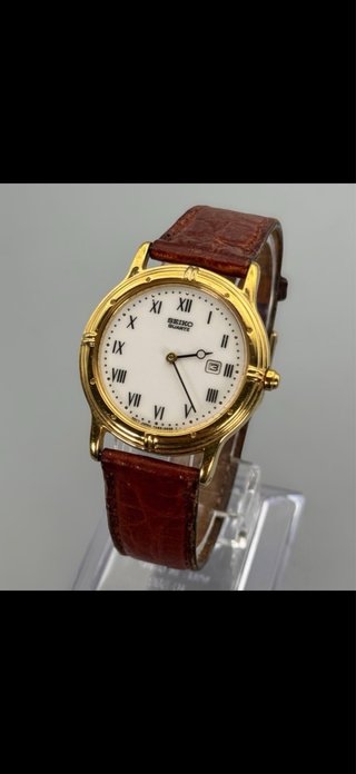 Reloj Seiko 7589-6B00 Cuarzo Clásico Dorado