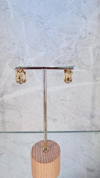 Pendientes Aro Elefantes Oro 18kl