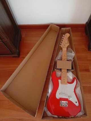 Guitarra Eléctrica Cadete Burswood Roja