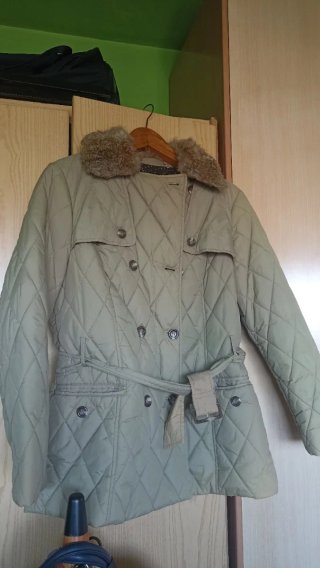 Chaquetón señora beige