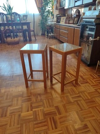 Taburete alto de cocina madera