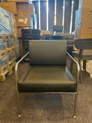 Sillón de oficina/despacho metálico negro