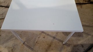 Mesa y Silla Plegables Blancas