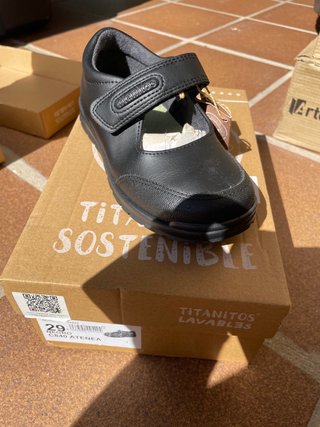 Zapatos Escolares Titanitos Negros Talla 29