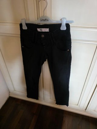 Pantaloni denim neri donna