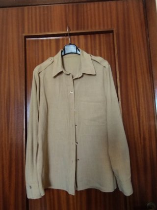 Camicia donna beige