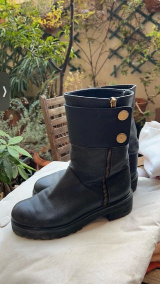 Stivali biker C.Doux Pelle Nera Tg 38 - perfetti